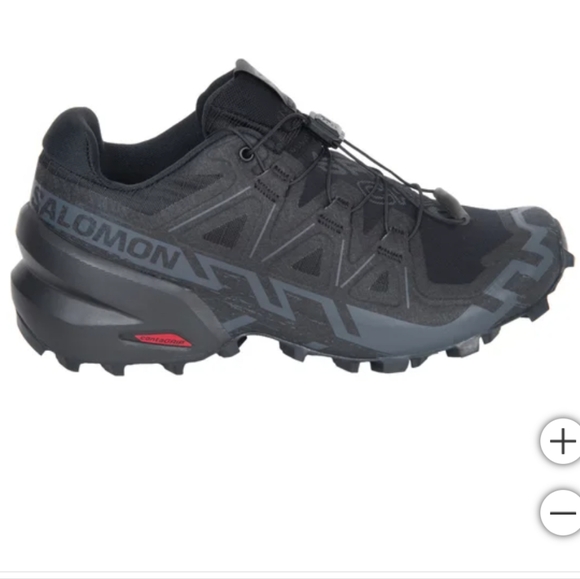 New! Salomon Ladies' Women Girls Speedcross 6 Shoe Black Color QuickLACE NWT NIB - Picture 3 of 12